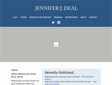 Tablet Screenshot of jenniferjdeal.com